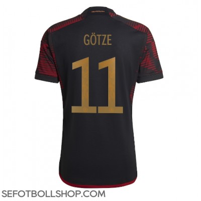 Billiga Tyskland Mario Gotze #11 Borta fotbollskläder VM 2022 Kortärmad